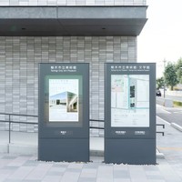 Panneau de signalisation directionnel moderne, autoportant, durable, étanche IP65, à LED, pour entreprises, hôpitaux, écoles