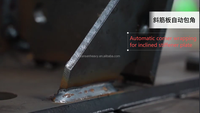 Robot de soldadura de patas de torre para importación de modelos 3D, sin programación, con detección automática de soldadura para trabajos de soldadura de refuerzos de placas de acero de 50 mm de espesor en torres.