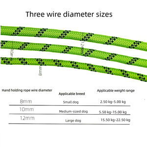 Многоцветный светоотражающий прочный круглый плетеный поводок для собак из нейлона (Perro Escurrido) - Product Image 3