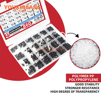 Kit de 860 petites vis pour ordinateur, vis micro noires pour lunettes M1.2 M1.4 M2 M3