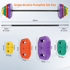 Spain In Stock Eco Friendly Cement Mixture Material Hand Grip Barbell <b>Weight</b> Plates For Home Gym Fitness <b>Training</b> - Product Image 2