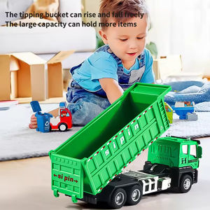 รถขนดินจำลอง15cm สีเขียวรถซิตี้รถบรรทุกขยะรถขนดินรถบรรทุกของเล่น - Product Image 5