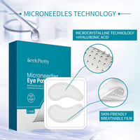 Masque pour les yeux en micro-aiguilles de collagène anti-poches personnalisé 2024, acide hyaluronique, micro-infusion, patchs de micro-aiguilles, patchs pour les yeux