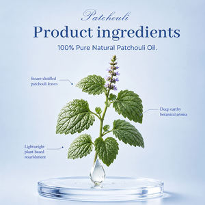 Huile essentielle de patchouli pressée à froid, qualité thérapeutique, 100% pure et naturelle, hydratante, parfum frais, 5 ml pour le soin de la peau du corps - Product Image 5