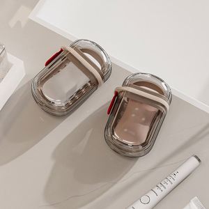 Portable <b>Mini</b> Travel Box <b>Soap</b> Storage With Sealed Drain and Lid Made of Light Plastic - Product Image 2