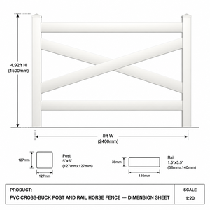 <span class=keywords><strong>Kit</strong></span> de clôture décorative <span class=keywords><strong>en</strong></span> vinyle <span class=keywords><strong>blanc</strong></span> pour ranch, avec poteaux artistiques à croisillons, rails <span class=keywords><strong>en</strong></span> <span class=keywords><strong>PVC</strong></span>, et croisillons <span class=keywords><strong>en</strong></span> X, pour enclos à chevaux, manège, pâturage, entrée de ferme et propriétés - Product Image 6