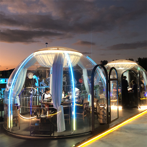 Full <span class=keywords><strong>House</strong></span> Outdoor Restaurant Zelt Transparente Garten blase Iglu Camping Geodätische Kuppel Zelthaus - Product Image 5