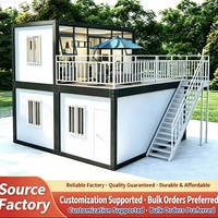 Villa préfabriquée en acier léger personnalisée, villa extérieure avec panneaux sandwich, maison préfabriquée mobile pour zone touristique et usage résidentiel