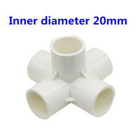 Raccords de tuyauterie en PVC pour l'irrigation des jardins, 20 mm, 5 voies, connecteur de tuyauterie d'eau