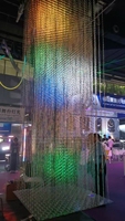 P41 Matrice LED dynamique 3D avec contrôleur Art-Net DMX intégré, pas de pixel de 41 mm, pour la décoration de centres commerciaux, bureaux et expositions