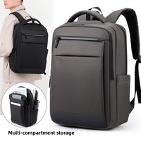 Sac à dos simple pour ordinateur portable pour hommes Sac de voyage d'affaires multifonctionnel Oxford Sac étanche