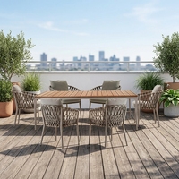 Chaise dinante résistante aux UV durable légère réglée de patio extérieur de jardin de patio de restaurant