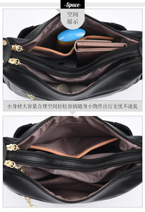 Classy Handbag with Large Capacity Simple Handbag New Fashion <b>Ladies</b> Pu Handbag Shoulder <b>Bag</b> <b>Messenger</b> <b>Bag</b> - Product Image 6