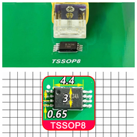2026 NUEVO 1PCS Cable de programación y prueba para chip TSSOP8 con sonda Mil para PCB