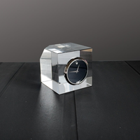 Fabricant OEM ODM sur mesure, vente en gros de plaques en acrylique transparent, horloge de table en lucite, cadeau personnalisé, horloge de table pour la maison ou le bureau