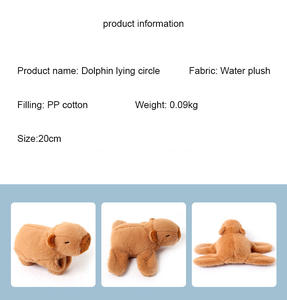 Capybara slap Circle ตุ๊กตาน่ารักนุ่ม <span class=keywords><strong>capivara</strong></span> ของเล่นวงป๊อปวงมือ - Product Image 3