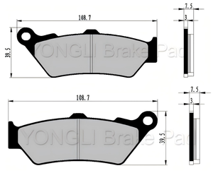 Plaquettes de frein de moto de haute qualité pour BMW F 800 GS/G 650 GS <span class=keywords><strong>HONDA</strong></span> CB <span class=keywords><strong>500</strong></span> NX <span class=keywords><strong>500</strong></span> YAMAHA DT 125X <span class=keywords><strong>XT</strong></span> 660R - Product Image 5