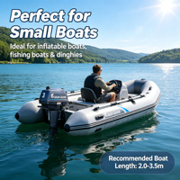 Moteur hors-bord marin à essence Calon Gloria Portable 2 temps 3 CV avec design compact pour bateaux pneumatiques