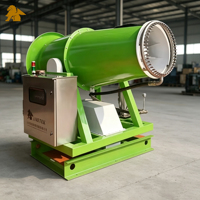 Canon à brouillard fixe de 60 mètres, souffleur haute pression, pulvérisateur d'eau pour le contrôle de la poussière, idéal pour les entrepôts de charbon, les carrières et les ports.