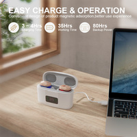 Aides auditives rechargeables anti-bruit pour seniors, amplificateur sonore intra-auriculaire, paire double oreille, rehausseur de voix, écouteurs UV