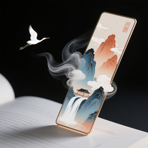 Marcadores de Lectura de Metal Esmaltado Personalizados Vibrantes con Anillo de Salto para Regalos de Biblioteca - Product Image 2