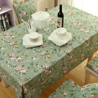 Nappes de table en toile à imprimé floral de jardin pour décoration de table à manger