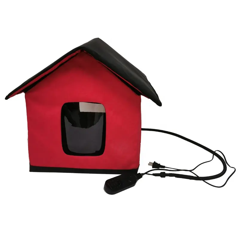 China manufacturer Amazon Supplier heated cat house for outdoor cats with detachable heat pad