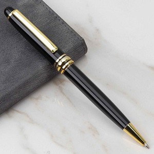 High Quality Luxury Executive Corporate Black Metal Ballpoint Promotional Banner <b>Pens</b> Custom Logo 1.0mm Smooth Writing Novelty - Product Image 2