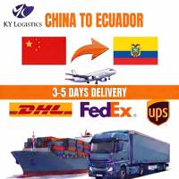 Agent d'expédition express rapide vers l'Équateur, service logistique, transitaire Chine-Quito, service express aérien DDP porte-à-porte