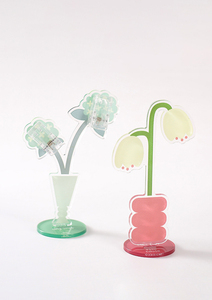 Clips autocollants en acrylique pour fleurs, style INS, décorations de bureau mignonnes, supports photo créatifs, décorations de bureau originales - Product Image 2