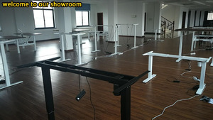 Scrivania Ergonomica Elettrica a Due Gambe Regolabile in Altezza, Montabile a Parete, Design Ecologico per <span class=keywords><strong>Casa</strong></span> e Ufficio - Product Image 5