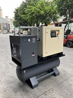 Compresseur à vis monophasé à entraînement direct PM VSD à refroidissement par air 3,7-7,5 kW 5-10 CV avec sécheur d'air et réservoir 220 V 50 Hz 60 Hz 1PH