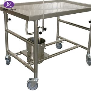 Mesa de Operaciones de Acero Inoxidable para Autopsias, Equipos de Morgue, Mesa de Disección Pequeña - Product Image 6