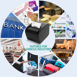 Xincode Máy in hóa đơn nhiệt chất lượng cao 80mm Máy in POS với máy cắt tự động, 260 mm/giây cho nhà bếp doanh nghiệp nhỏ tương thích - Product Image 6