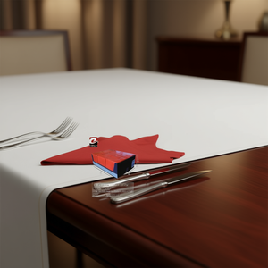 Serviettes rouges 38x38 Punto Bissu Rojo 15 pièces pour la mise en table - Product Image 3