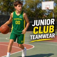 Ensemble d'uniformes de basketball personnalisés pour adolescents – Maillot de basketball vert et jaune par sublimation pour équipes de jeunes, vente en gros pour clubs juniors