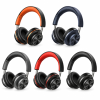 Headphone Nirkabel On Ear Lipat Stereo untuk Ponsel PC dengan 5 Pilihan Warna