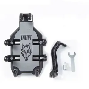 Soporte giratorio ajustable para teléfono móvil de 360 grados para motocicletas, scooters, bicicletas y soportes flexibles que absorben los golpes - Product Image 2