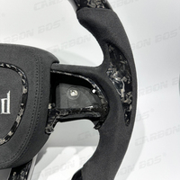 Volant en fibre de carbone noire forgé avec LED, vente directe d'usine, pour Dodge Charger Challenger SRT 2019 2020 2021 2022 2023