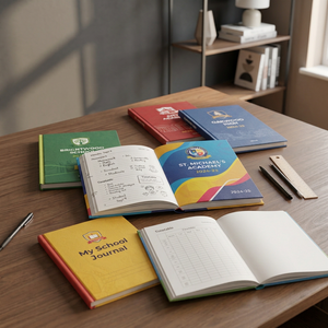 Agenda Escolar Personalizada con Impresión |   Agendas Personalizadas para Estudiantes, Diarios Académicos, Papel Recubierto, Tapa Blanda, Encuadernación Perfecta, Grabado en Relieve - Product Image 4
