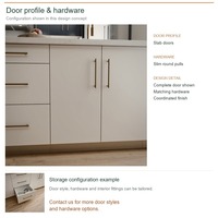 Cuisine sur mesure avec îlot, portes en acrylique de luxe, design modulaire et rangement coulissant, structure en panneaux mélaminés