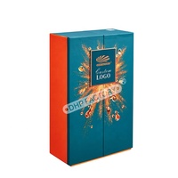 Maßgefertigte Luxus-Whisky-Verpackung aus Graupappe mit Doppelöffnung, EVA-Einlage und Vollfolienprägung für Whisky-Boxen