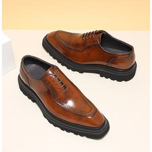 Zapatos Casuales de Cuero Genuino para Hombre, Diseño Moderno 2026, Punta Cerrada, Impermeables, Marca Original - Product Image 2