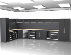 RW Workshop Stationary Garage Storage <strong>Tool</strong> Box Toolbox Worktable Work <strong>Bench</strong> With Hooks Plate Board Heavy Duty Steel Cabinet OEM - Product Image 2