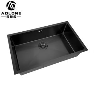 2026 Hotsell Handgemaakte Spoelbak ADLONE 201/304 RVS Zwart Geëmailleerd Grote Maat voor Keuken Gebruik Zonder Snijplank - Product Image 4