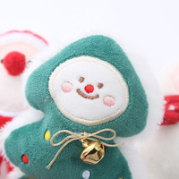 Jouet à mâcher en peluche pour chat de Noël, animaux en peluche interactifs doux (Père Noël, Arbre, Bonhomme de neige) pour chats d'intérieur et chatons, pour l'auto-amusement