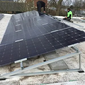 Flachdach-Solarmontagehalterungen aus Aluminium Stahl Flachdach-Solarmontagesysteme