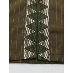 新作 アフリカン エスニック スタイル メンズ カジュアル ストライプ 刺繍 スーツ <span class=keywords><strong>2</strong></span>点セット Sehe ファッション - Product Image 5