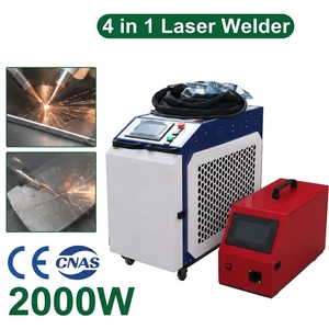 เครื่องเลเซอร์ไฟเบอร์ประสิทธิภาพสูงรุ่นใหม่ 2000W 4-in-1 ความแม่นยำสูง ระบายความร้อนด้วยน้ำ สำหรับงานโลหะ 4-in-1 มัลติฟังก์ชั่น - Product Image 1