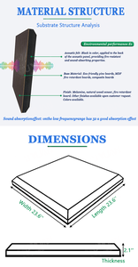 Panneau acoustique moderne en bois épais perforé ignifuge et écologique pour salon, salle de sport, hôtel, école, modèle 3D - Product Image 2